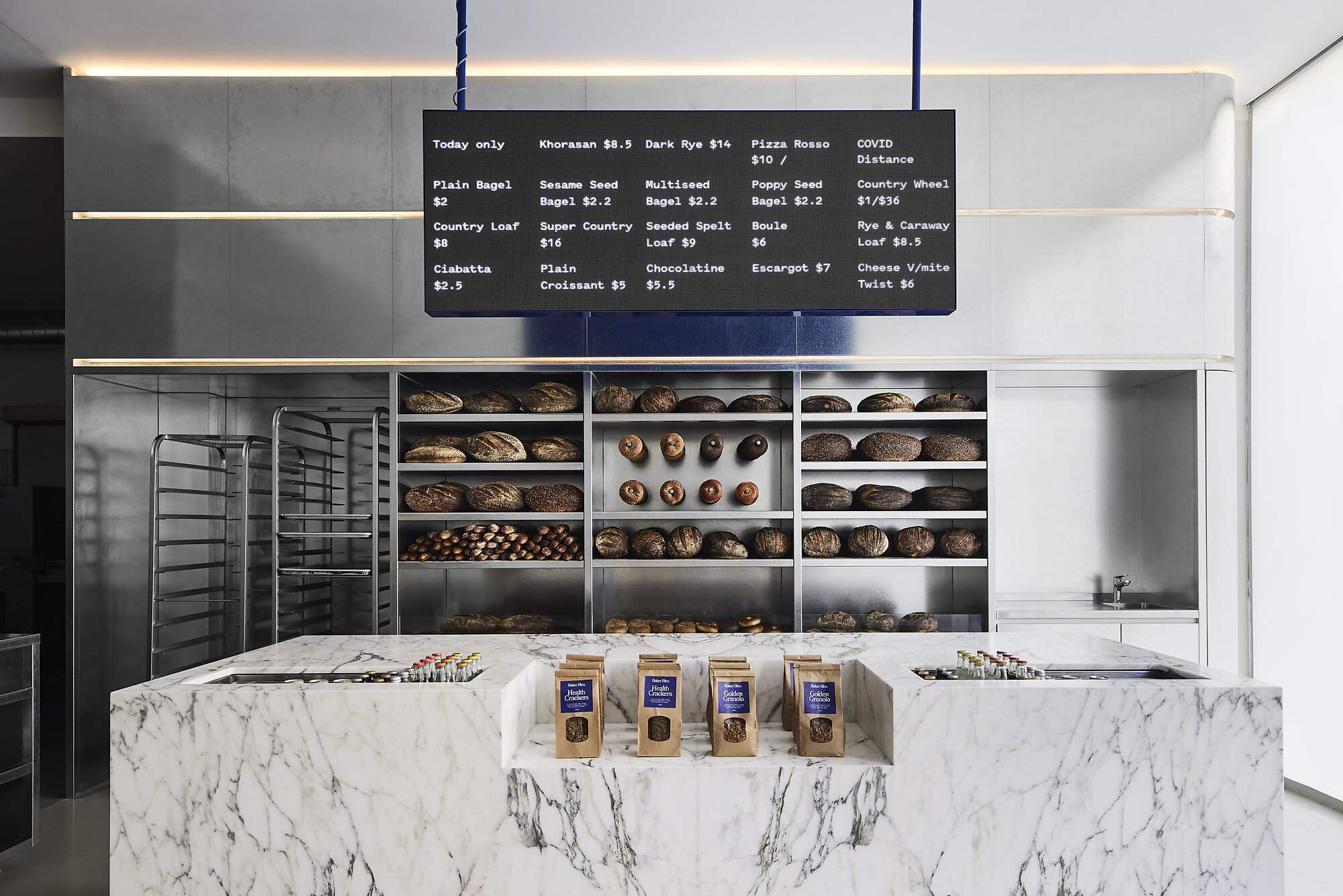 Interior photograph of Baker Bleu Hawksburn by Sharyn Cairns